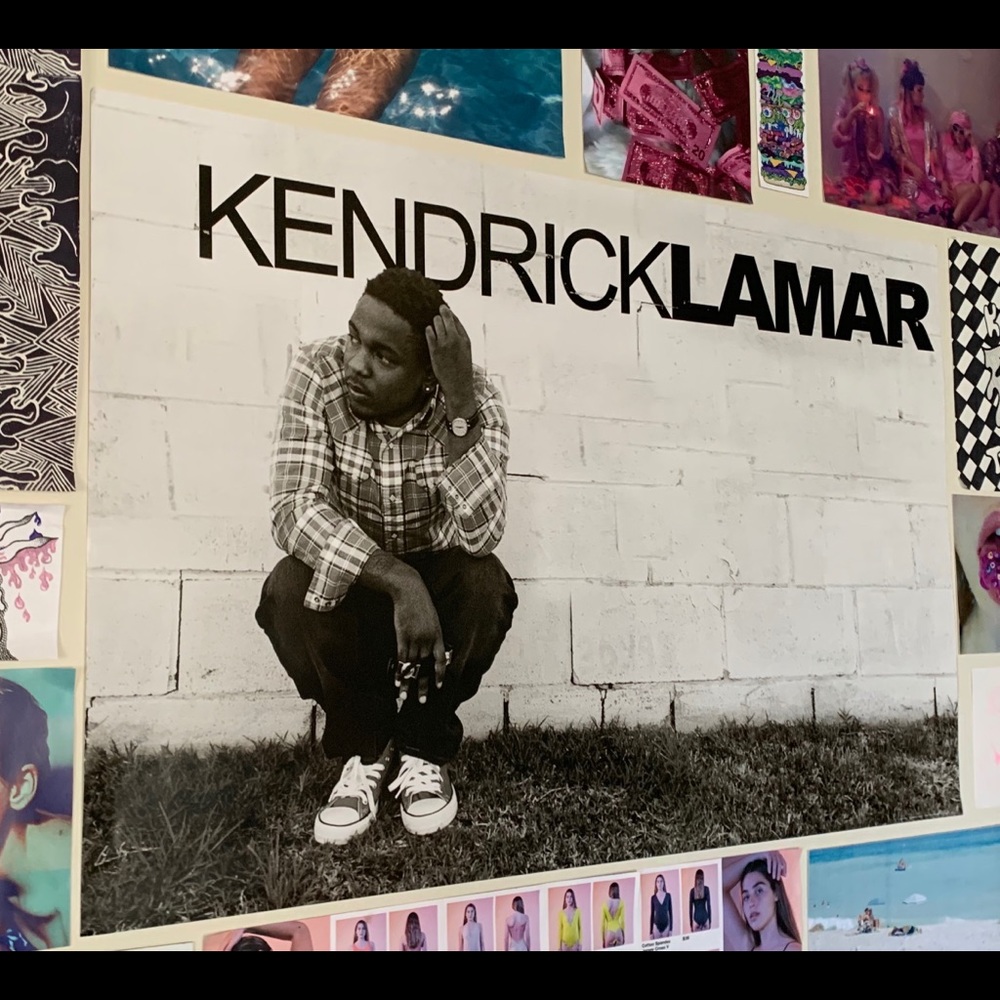 LARGE YOUNG KENDRICK LAMAR POSTER